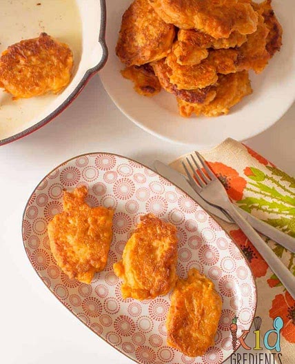 Sweet potato and apple fritters