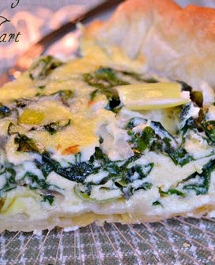 For the love of puff pastry {Alsatian Leek & Swiss Chard Tart}