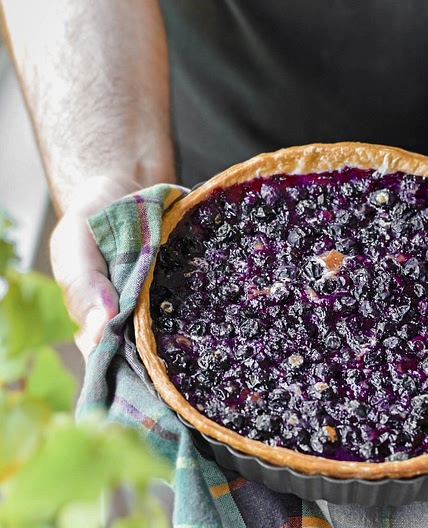 Blueberry pie from Alsace