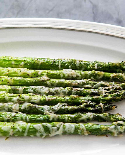 Baked Asparagus with Parmesan