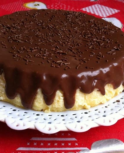 Cheesecake prático com ganache