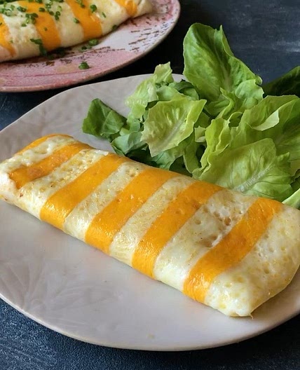 Stripy omelette 
