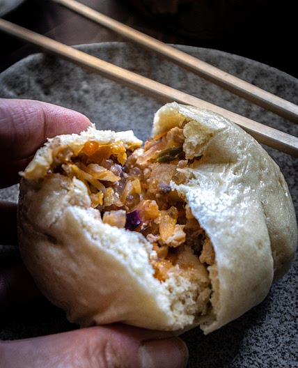 Steamed Kimchi Buns