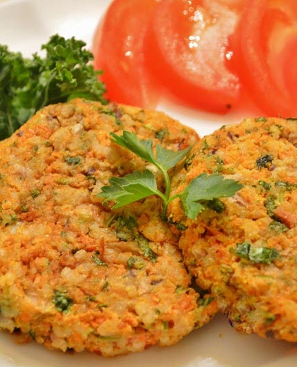 Hambúrguer de cenoura