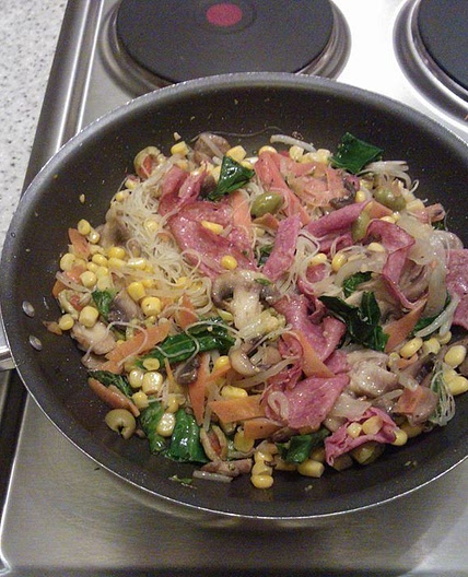 Macarrão rice noodles Chinês