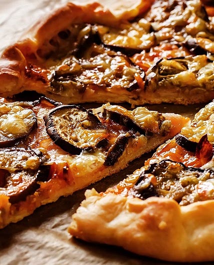 Pizza com massa de couve-flor