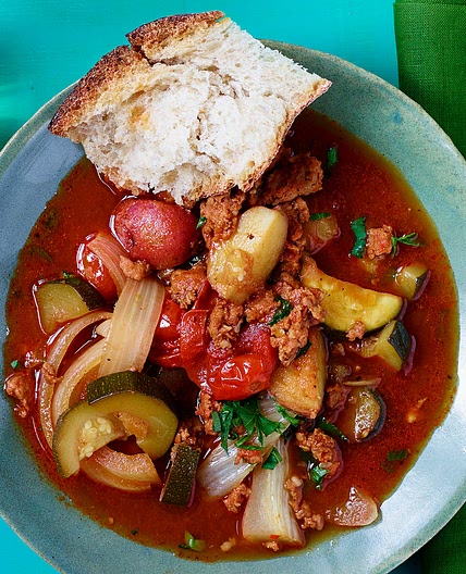 Sausage, Zucchini & Potato Stoup