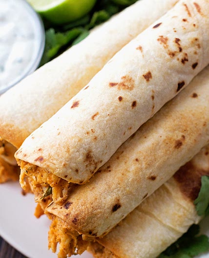 Oven Baked Chicken Taquitos Recipe