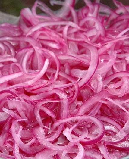 Lime pickled onions