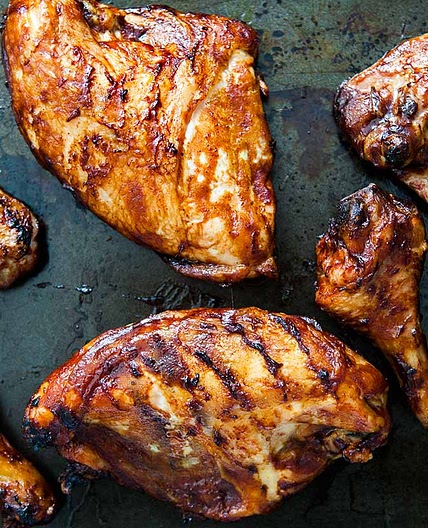 Barbecued Chicken on the Grill