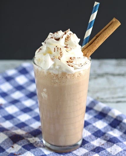Chocolate Cinnabon milkshake 