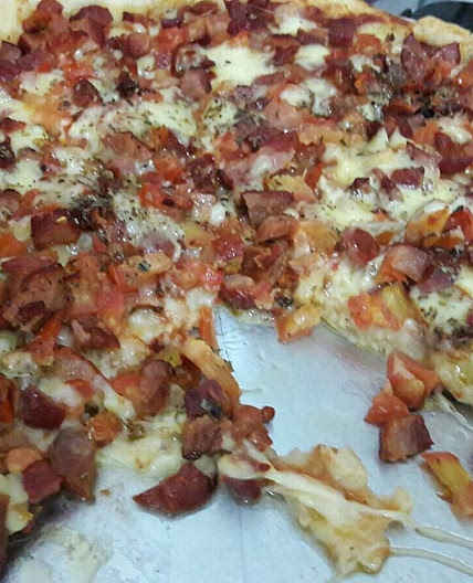 Pizza de Bacon