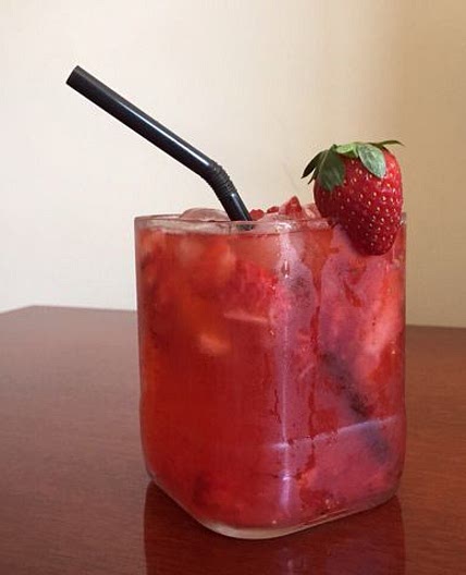 Caipiroska de morango