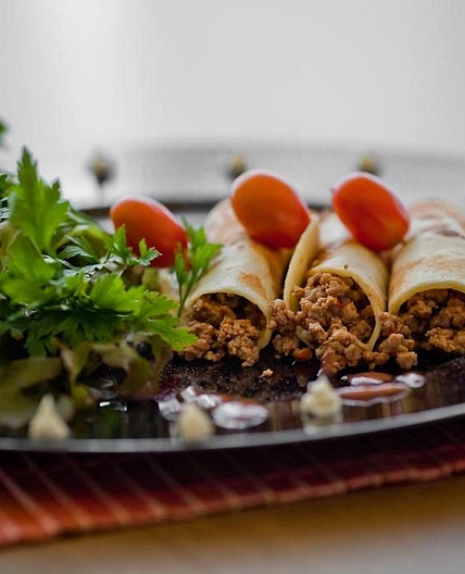 Panqueca de molho à bolonhesa