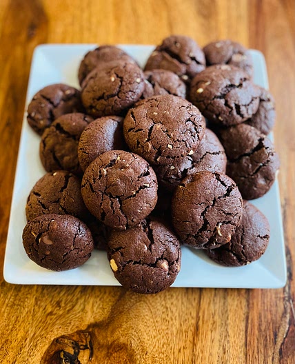 Lou’s Triple Choc Chip Coconut Chocolate Cookies