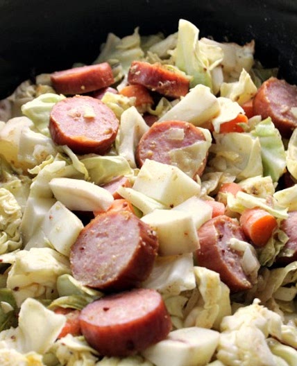 Crock-Pot Cabbage, Kielbasa Sausage and Potatoes Recipe