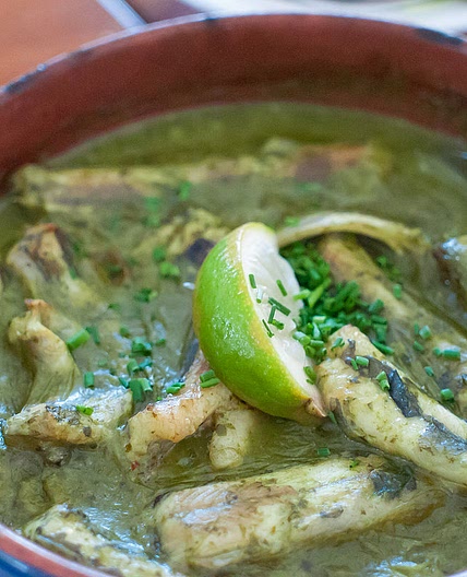 Paling in 't groen (Eel in green sauce)