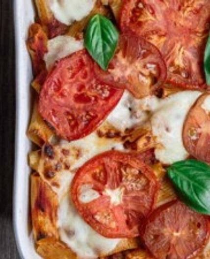 Baked Rigatoni with Tomatoes and Eggplant