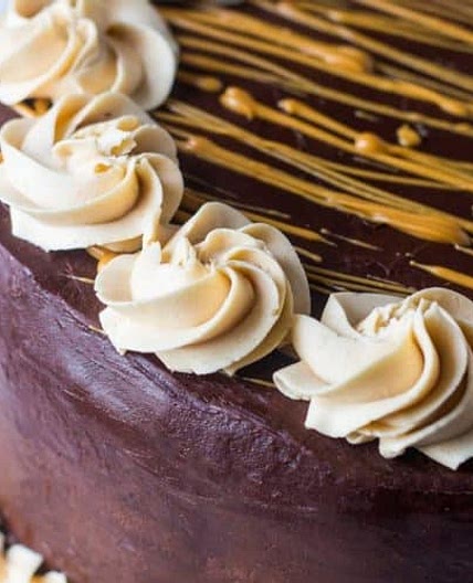 Reese's Peanut Butter Chocolate Cake Cheesecake