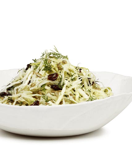Kohlrabi and Cabbage Salad with Maple Lemon Dressing