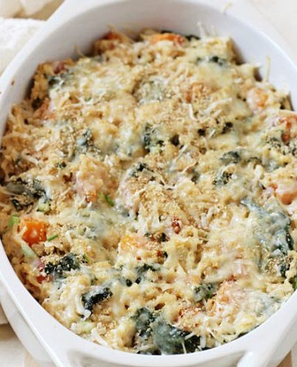 Sweet Potato and Kale Brown Rice Casserole