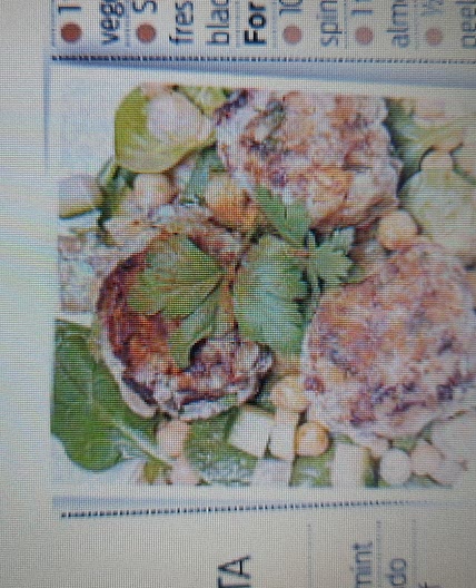 DINNER LAMB AND PINE NUT MEATBALLS WITH MOROCCAN SALAD