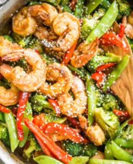 Teriyaki Shrimp and Vegetable Stir Fry