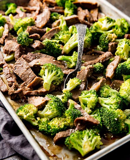 Sheet Pan Beef and Broccoli