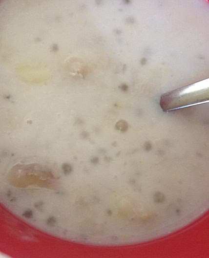 Cambodian Tapioca-Banana Pudding