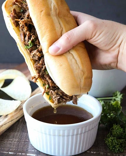 Instant Pot French Dip Sandwiches