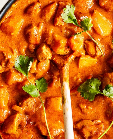 Chicken curry with rice