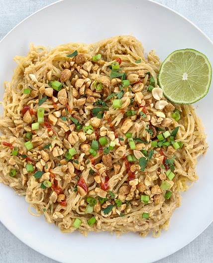 Spaghetti Squash with Peanut Sauce