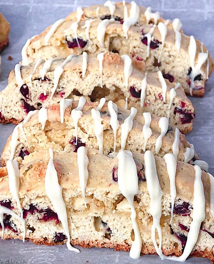 White Chocolate Cranberry Almond Biscotti