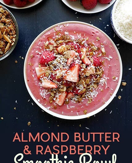 Almond Butter and Raspberry Smoothie Bowl