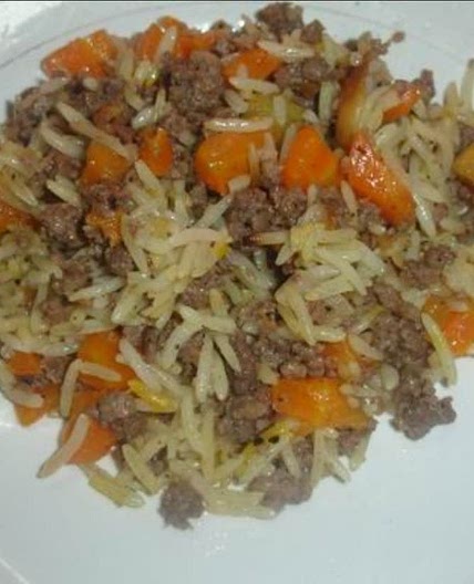 Rice with carrot / تمن على جزر