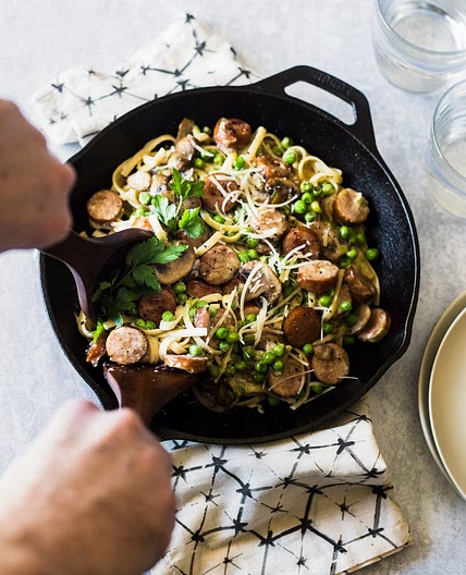 Apple Chicken Sausage Pasta