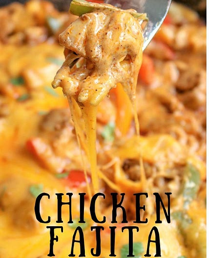 Chicken Fajita Casserole Mexican Recipe (Low Carb & Keto)