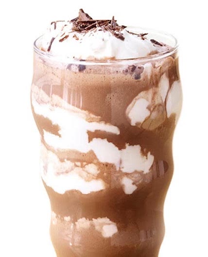 Chocolate marshmallow milkshake 