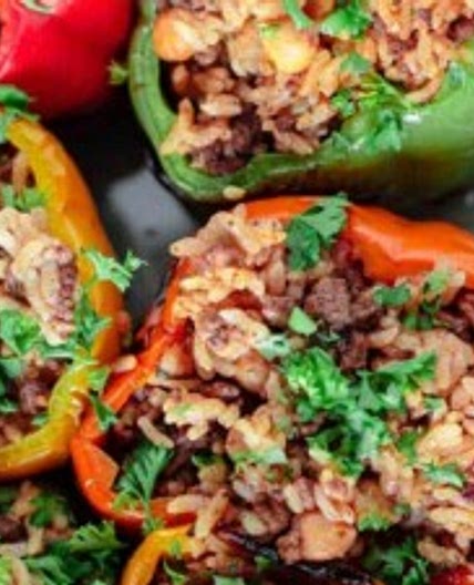 Greek Style Stuffed Peppers Recipe
