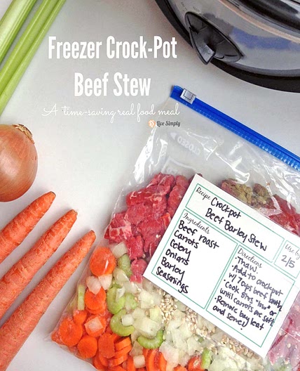 Freezer Crockpot Beef Stew