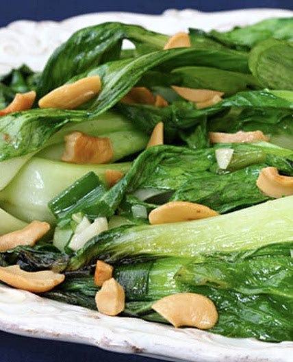 Baby Bok Choy With Cashews