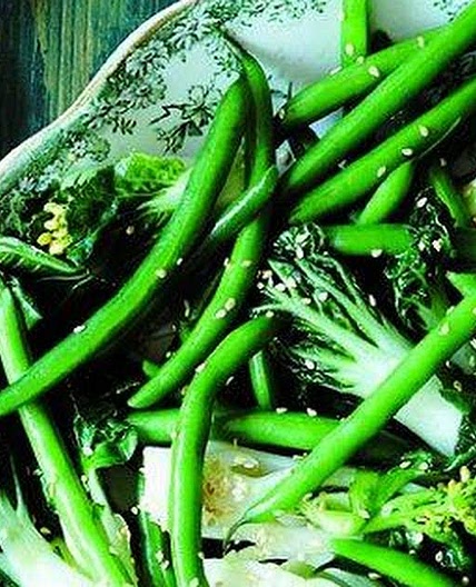 Sesame Green Beans and Bok Choy Recipe | Yummly
