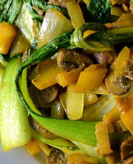 Spiced Mushroom and Bok Choy Stir-Fry Recipe | Yummly
