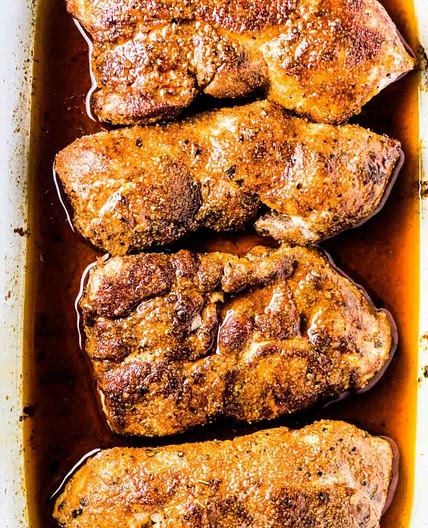 Juicy Baked Pork Chops