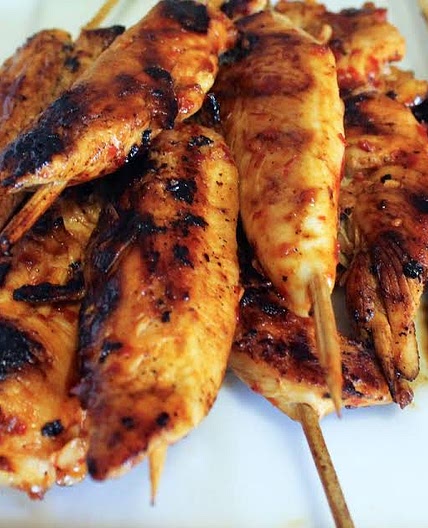 Chili Garlic & Lime Chicken Satay Skewers Recipe | Yummly