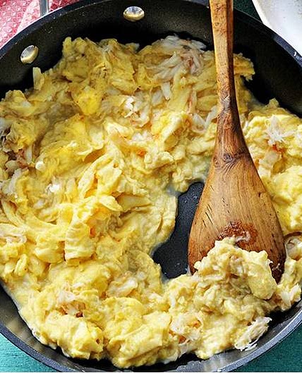 Soft Scrambled Eggs with Crab