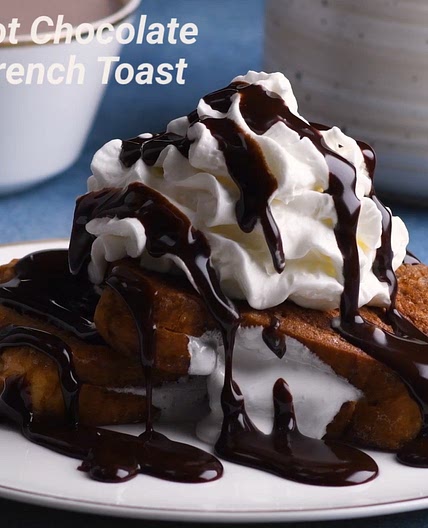 Marshmallow-Stuffed Hot Cocoa French Toast