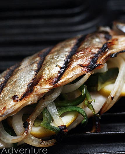 Stuffed Grilled Trout