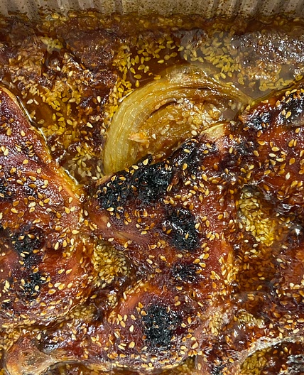 Sesame Baked Chicken Bottoms