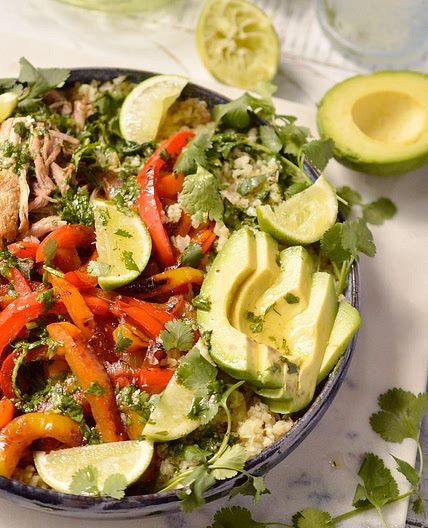 Paleo Pork Fajita Bowls